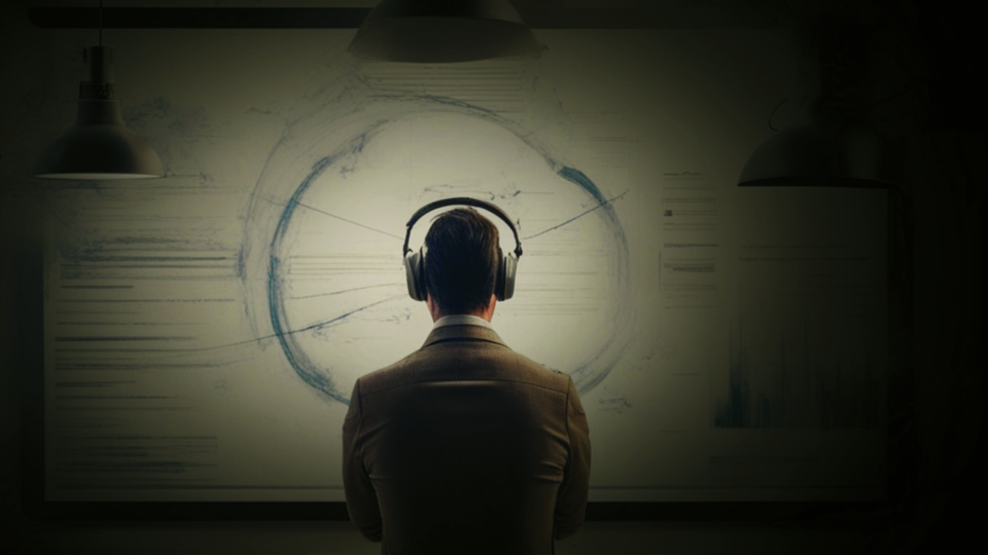 Ambiente professionale e tecnologico in bianco e nero